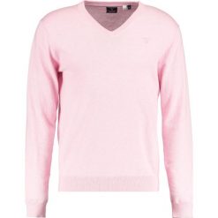 Swetry klasyczne męskie: GANT WEIGHT VNECK Sweter california pink