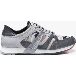 Napapijri - Buty Rabari. Szare buty sportowe męskie Napapijri, ze skóry, na sznurówki. W wyprzedaży za 279,90 zł.