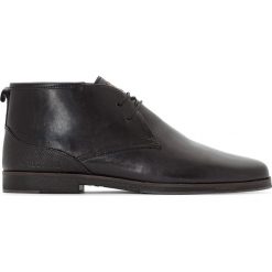 Buty zimowe męskie: Skórzane botki typu desert TRINITE