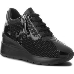 Sneakersy GEOX - D Zosma A D848LA 0AS66 C9999 Black. Czarne sneakersy damskie marki Geox, z materiału. W wyprzedaży za 389,00 zł.