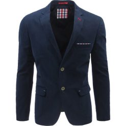 Marynarki męskie: Marynarka męska casual granatowa (mx0348)