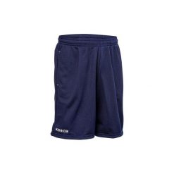Spodenki do hokeja na trawie FH100 dla dzieci. Czarne spodenki chłopięce KOROK, z poliesteru. Za 34,99 zł.