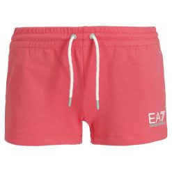 Szorty sportowe EA7 Emporio Armani 3GTS57 TJJ5Z 1456. Różowe spodenki sportowe damskie EA7 Emporio Armani, xl, bez wzorów, z bawełny, sportowe. W wyprzedaży za 189,00 zł.