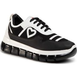 Sneakersy LOVE MOSCHINO - JA15225G0AJS100A Nero/Vit. Bianco. Czarne półbuty damskie Love Moschino, ze skóry ekologicznej. W wyprzedaży za 849,00 zł.