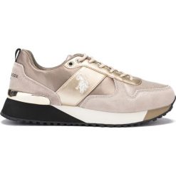 U.S. Polo Assn Tabitha3 Tenisówki Złoty Beżowy. Żółte trampki i tenisówki damskie U.S. Polo Assn., bez wzorów, ze skóry, bez zapięcia. Za 412,95 zł.