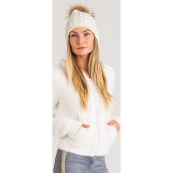 SWETER HAFLINGER PINKO C-CLIQUE. Białe swetry damskie Pinko, s, bez wzorów, z dzianiny, bez rękawów, bez kaptura. Za 1109,00 zł.