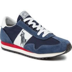 Sneakersy POLO RALPH LAUREN - Train 90 809755192004 Navy Mu. Niebieskie sneakersy męskie Polo Ralph Lauren, bez zapięcia. W wyprzedaży za 339,00 zł.