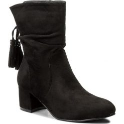 Botki JENNY FAIRY - WS17001-1 Czarny. Czarne buty zimowe damskie marki Jenny Fairy, z materiału. Za 119,99 zł.