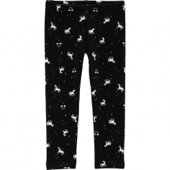 Legginsy w kolorze czarnym. Czarne legginsy dziewczęce marki Carter's. W wyprzedaży za 42,95 zł.