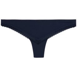 Figi brazylijskie TOMMY HILFIGER Brazilian UW0UW00328. Niebieskie figi damskie TOMMY HILFIGER, xs, bez wzorów, z jedwabiu. Za 89,00 zł.