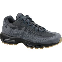Szare Buty Nike Air Max 95 Se M AJ2018-002. Szare buty sportowe męskie Nike, ze skóry, na sznurówki, nike air max. W wyprzedaży za 709,00 zł.