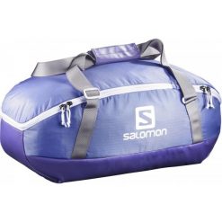 Salomon Torba Sportowo-Podróżna Prolog 40 Bag Baja Blue/Spectrum Blue. Niebieskie torby podróżne marki Salomon, w paski. W wyprzedaży za 209,00 zł.