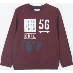 Koszulka. Czerwone t-shirty chłopięce BREAK THE RULES, z aplikacjami, z długim rękawem. Za 45,90 zł.