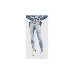 Jeansy skinny Diesel SLANDY 083AR. Niebieskie jeansy damskie Diesel, bez wzorów, z jeansu. Za 773,21 zł.