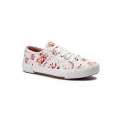 NYLON RED WSJGH06-1. Białe trampki i tenisówki damskie Nylon Red, bez wzorów, z nylonu, bez zapięcia. Za 59,99 zł.