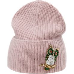 WEEKEND MaxMara ANCORA Czapka rosa. Czerwone czapki zimowe damskie WEEKEND MaxMara, z materiału. Za 479,00 zł.