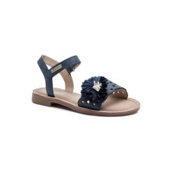 NELLI BLU CS2590-03. Niebieskie sandały dziewczęce Nelli Blu, ze skóry ekologicznej, bez zapięcia. Za 49,99 zł.