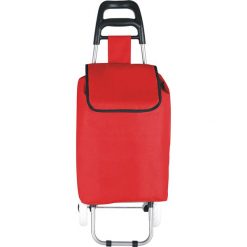Shopper bag damskie: Torba „Clichy” w kolorze czerwonym na zakupy – 35 x 95 x 28 cm