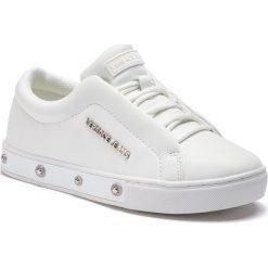 Sneakersy VERSACE JEANS - E0VTBSO4 70979 003. Białe półbuty damskie Versace Jeans, z jeansu. W wyprzedaży za 639,00 zł.