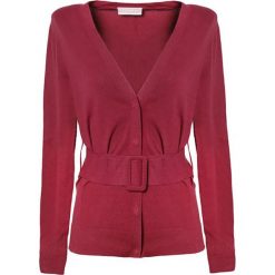 Kardigan w kolorze bordowym. Czerwone swetry damskie Stefanel, xl, długie. W wyprzedaży za 239,95 zł.