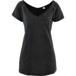 Tunika, krótki rękaw bonprix czarny. Czarne tuniki damskie bonprix, z krótkim rękawem. Za 54,99 zł.