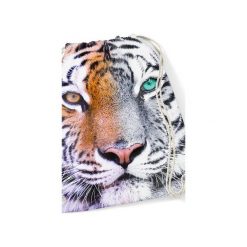Backpack - Golden & White Tiger. Białe plecaki męskie Syrenka store, z nadrukiem, z bawełny. Za 59,00 zł.