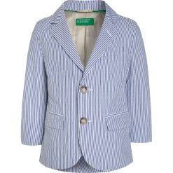 Benetton Marynarka light blue. Niebieskie kurtki dziewczęce Benetton, z bawełny. W wyprzedaży za 195,30 zł.