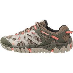 Merrell ALL OUT BLAZE AERO Obuwie hikingowe beige/khaki. Brązowe buty trekkingowe damskie marki Merrell, z gumy, outdoorowe. W wyprzedaży za 383,20 zł.