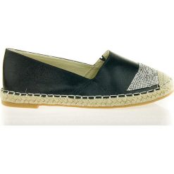 Espadryle damskie (37). Czarne espadryle damskie Estetino, bez wzorów, bez obcasa. Za 79,00 zł.