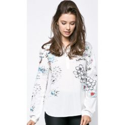 Desigual - Koszula Bluslisa. Białe bez kategorii marki Desigual, s, z wiskozy, casualowe, z długim rękawem. W wyprzedaży za 219,90 zł.