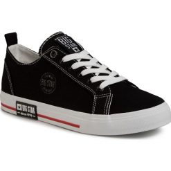 Tenisówki BIG STAR - FF174121 Black. Czarne półbuty męskie BIG STAR, na co dzień, bez wzorów, z gumy, eleganckie, bez zapięcia. Za 139,00 zł.