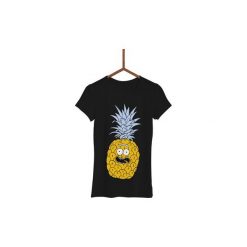 Koszulka Ananas Rick Damska. Czarne koszulki damskie marki Failfake, xxl, bez wzorów, bez kołnierzyka. Za 130,00 zł.