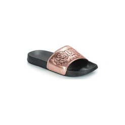 Klapki Superdry SUPERDRY POOL SLIDE. Żółte klapki damskie marki Superdry, bez wzorów, bez obcasa. Za 129,00 zł.