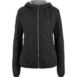 Kurtka pikowana z bawełnianą podszewką bonprix czarny. Czarne kurtki damskie marki bonprix, bez wzorów, z bawełny, bez kaptura. Za 189,99 zł.