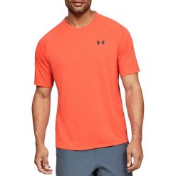 Under Armour Tech 2.0 SS Novelty Tee 1345317-632. Pomarańczowe t-shirty męskie Under Armour, m, bez wzorów, z poliesteru, bez kołnierzyka. W wyprzedaży za 109,99 zł.
