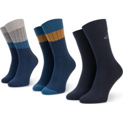 Zestaw 3 par wysokich skarpet unisex CAMEL ACTIVE - 6469 African Blue 396. Niebieskie skarpetki damskie Camel Active, bez wzorów, z materiału. Za 45,00 zł.