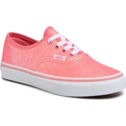 Tenisówki VANS - Authentic VN0A4UH3WHJ1 (Neon Glitter)Pink/Tr Wht. Różowe trampki dziewczęce Vans, bez wzorów, z gumy, na sznurówki. W wyprzedaży za 169,00 zł.