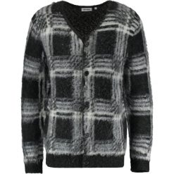 Swetry rozpinane męskie: Weekday FORTUNE CHECK Kardigan black/white