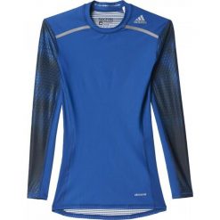 Adidas Koszulka męska z długim rękawem Techfit Chill Long Sleeve Tee niebieska r. S. Niebieskie t-shirty męskie Adidas, m, z długim rękawem, techfit (adidas). Za 116,49 zł.