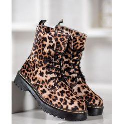 ZAMSZOWE WORKERY LEOPARD PRINT. Workery damskie SHELOVET, z zamszu. Za 107,90 zł.