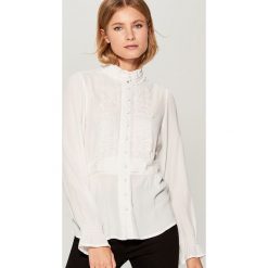 Koszula z wiskozy Gold Label - Kremowy. Białe koszule damskie Mohito, z wiskozy. Za 119,99 zł.