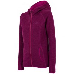 Bluzy sportowe damskie: 4F Damska Bluza H4Z17 pld002 Fiolet Purpurowy Xs