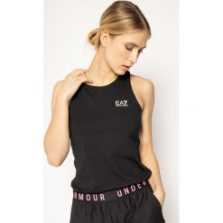 Top EA7 Emporio Armani 3HTH56 TJ29Z 1200. Czarne bluzki damskie EA7 Emporio Armani, s, bez wzorów, z elastanu, polo, bez rękawów. W wyprzedaży za 189,00 zł.