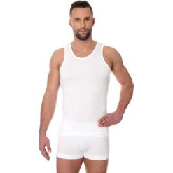 Brubeck Koszulka męska Comfort Cotton biała r. L (TA00540A). Białe podkoszulki męskie marki Brubeck, l. Za 50,63 zł.