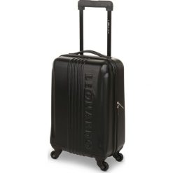 Leonardo Trolley 31 L walizka podróżna, czarna. Czarne walizki Leonardo, bez wzorów, z materiału, sportowe. Za 168,00 zł.