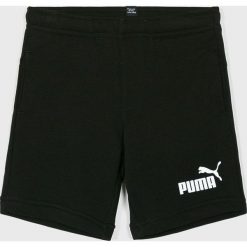Puma - Szorty dziecięce 104-176 cm. Czarne spodenki chłopięce Puma, bez wzorów, z bawełny, sportowe. W wyprzedaży za 59,90 zł.