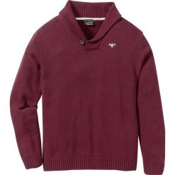 Swetry klasyczne męskie: Sweter Regular Fit bonprix bordowy