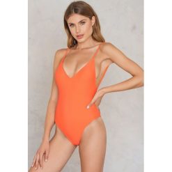 Stroje jednoczęściowe: Hot Anatomy Jednoczęściowy kostium kąpielowy Cross Back – Orange