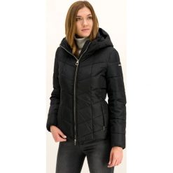 Kurtka puchowa Geox Annytah Dark Powder W9428L T2453 F9000. Czarne kurtki damskie Geox, l, bez wzorów, z puchu, bez kaptura. W wyprzedaży za 529,00 zł.
