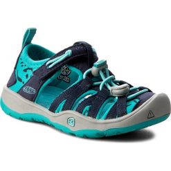 Sandały KEEN - Moxie Sandal 1016354 Dress Blues/Viridian. Niebieskie sandały dziewczęce Keen, z materiału, bez zapięcia. W wyprzedaży za 149,00 zł.
